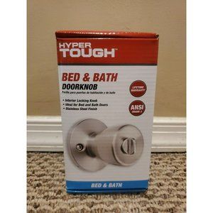 Bed And Bath Doorknob Stainless Steel Finish Hyper Tough New